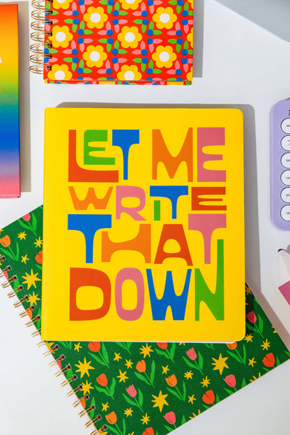 Let Me Write That Down Undated Weekly Planner