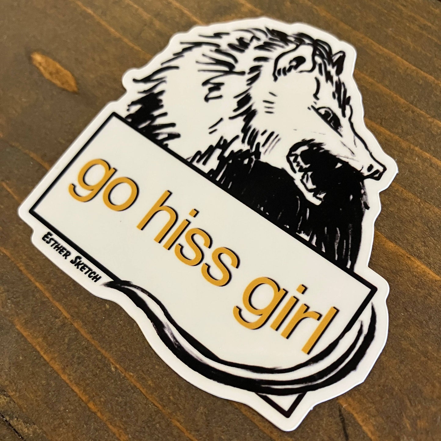 Go Hiss Girl Sticker