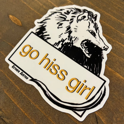 Go Hiss Girl Sticker