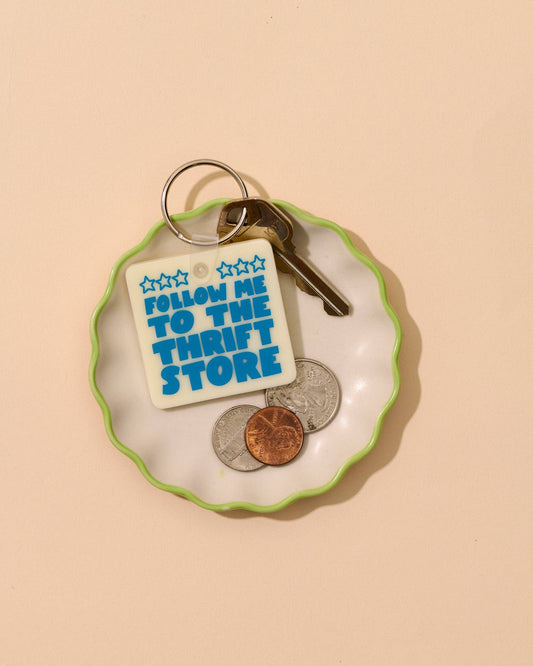 Follow Me to the Thrift Store Keychain