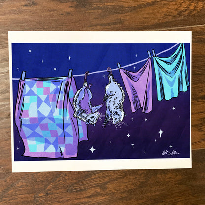 On-Line Dating Possum 8.5X11 Art Print