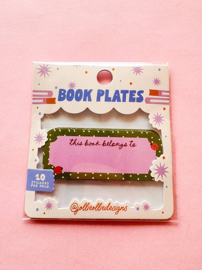 Ladybug Book Plate Stickers