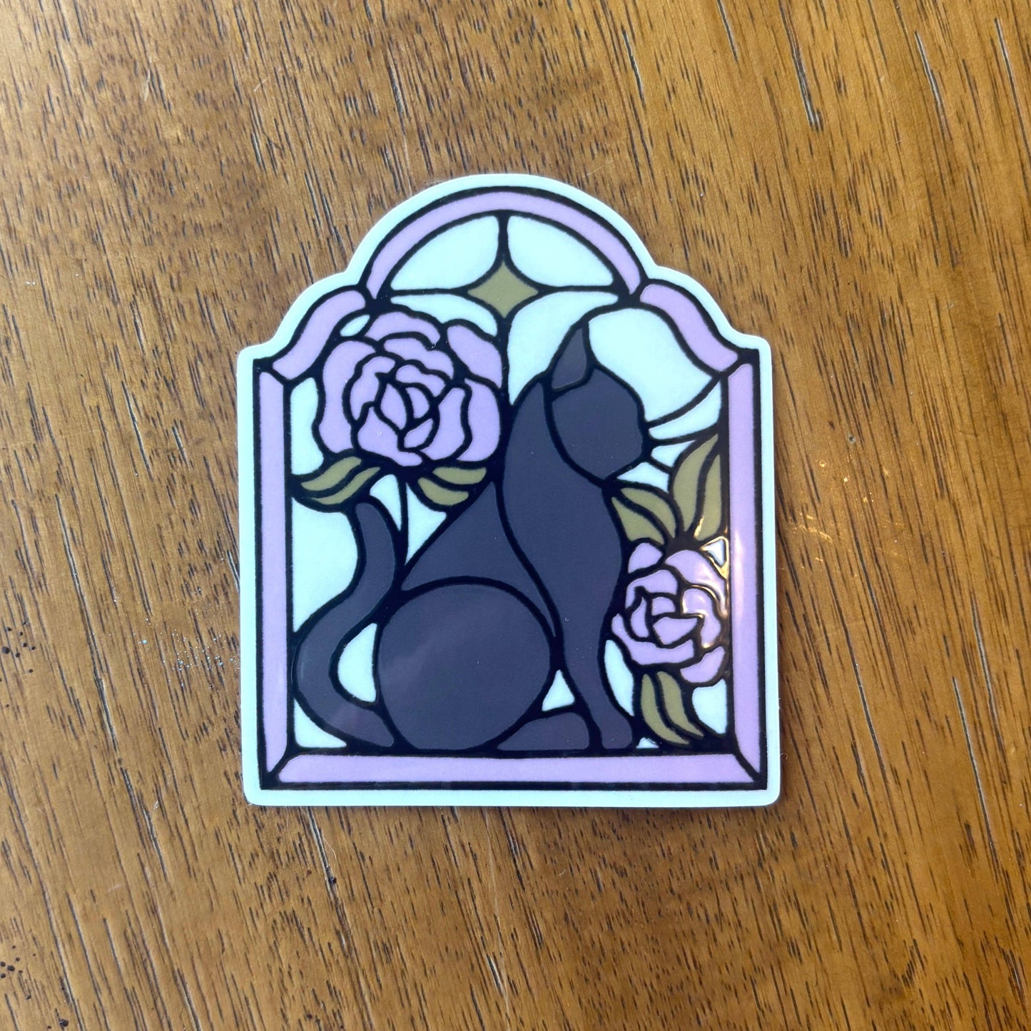 Glass Cat Sticker