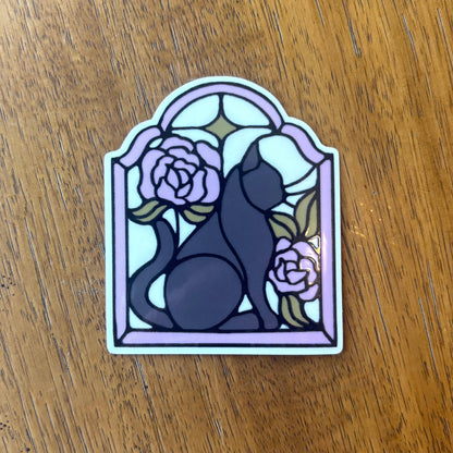 Glass Cat Sticker