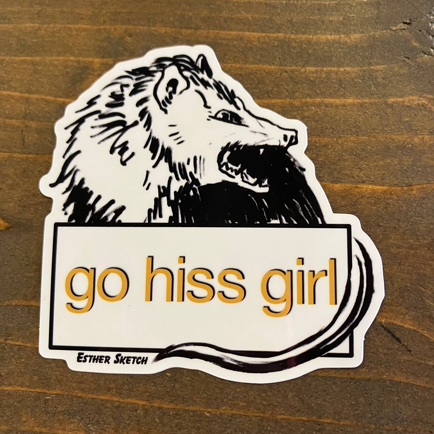 Go Hiss Girl Sticker