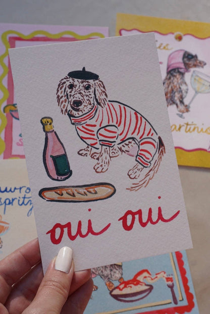 Oui Oui Weenie 5x7 Art Print