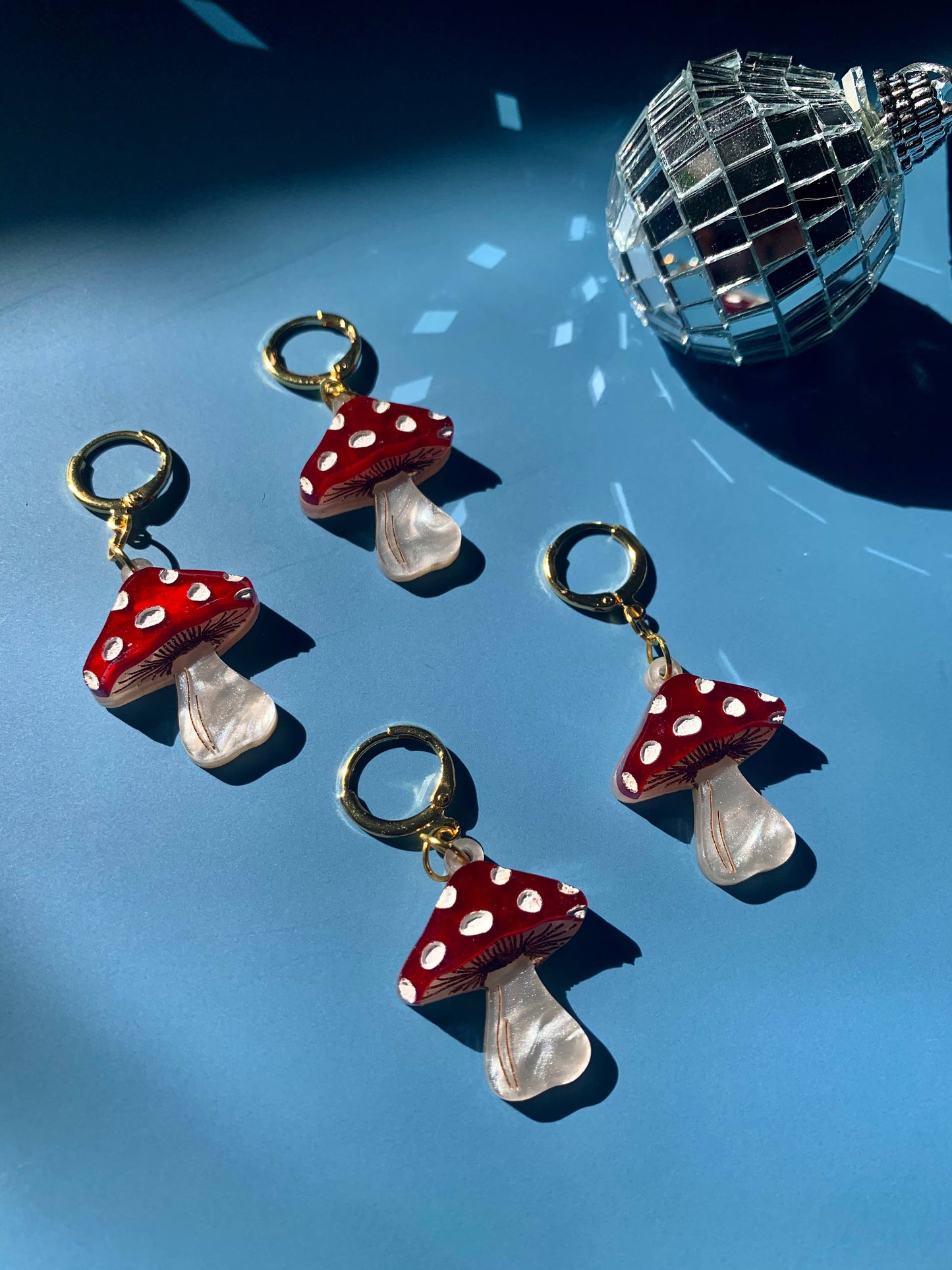 Mini Mushroom Earrings