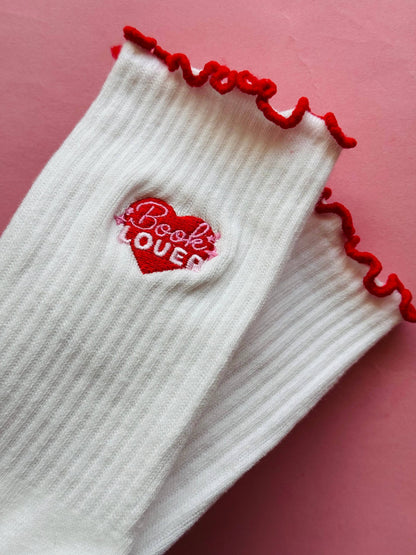 Book Lover Ruffle Socks