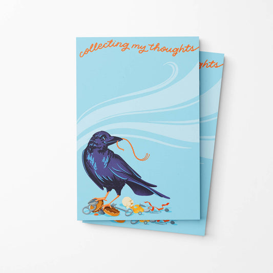 Collecting My Thoughts Crow Notepad