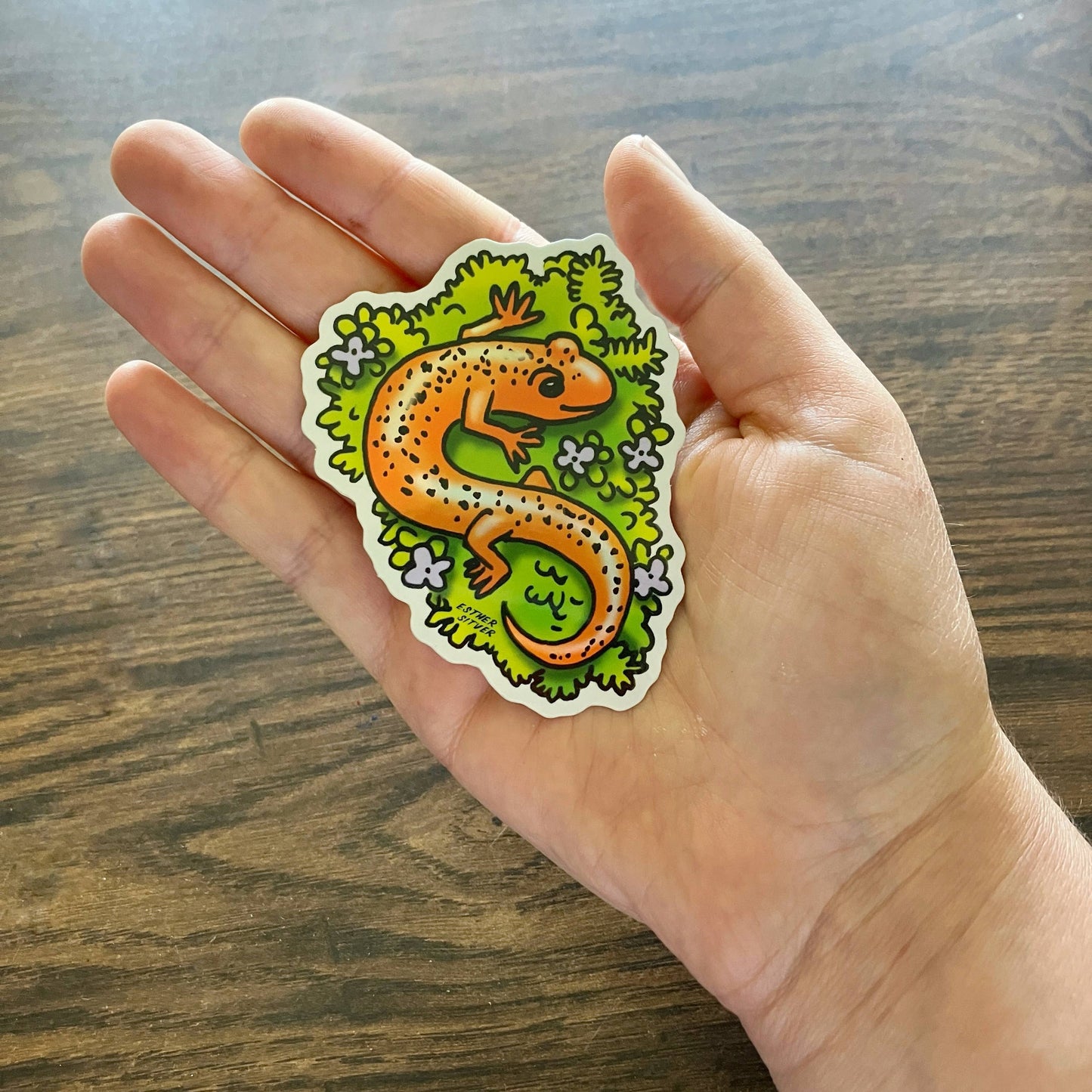 Salamander Holographic Sticker