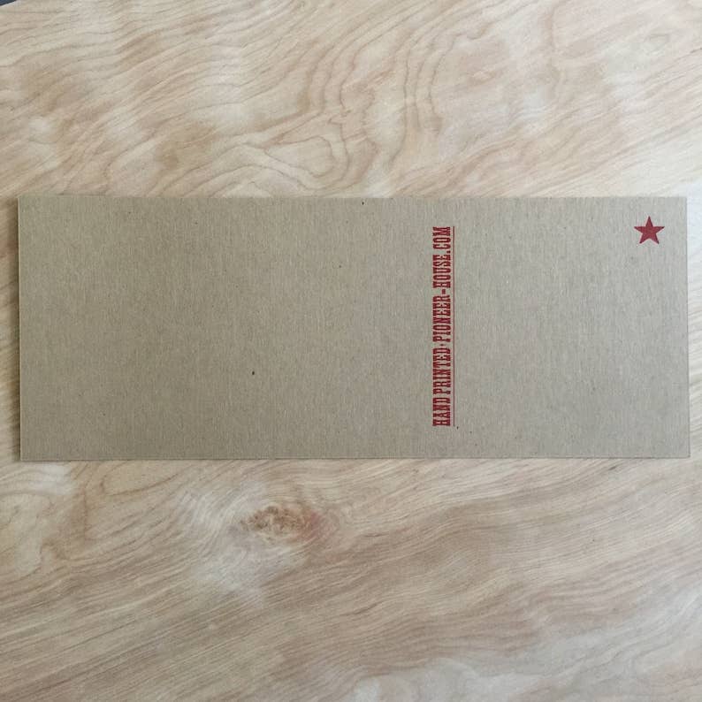 Butter My Butt Letterpress Paper Sign