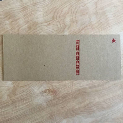 Butter My Butt Letterpress Paper Sign