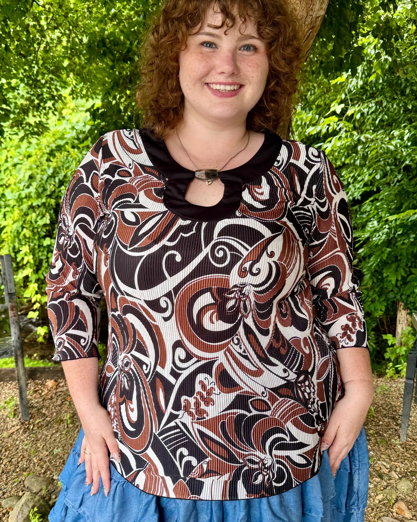 Y2K Flare Top 2X Vintage