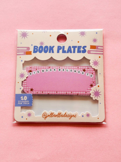 Letter Bead Book Plate Stickers