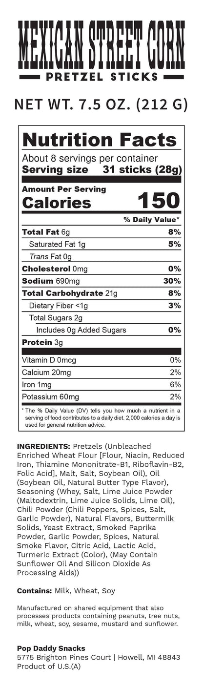 Mexican Street Corn Pretzels 7.5oz