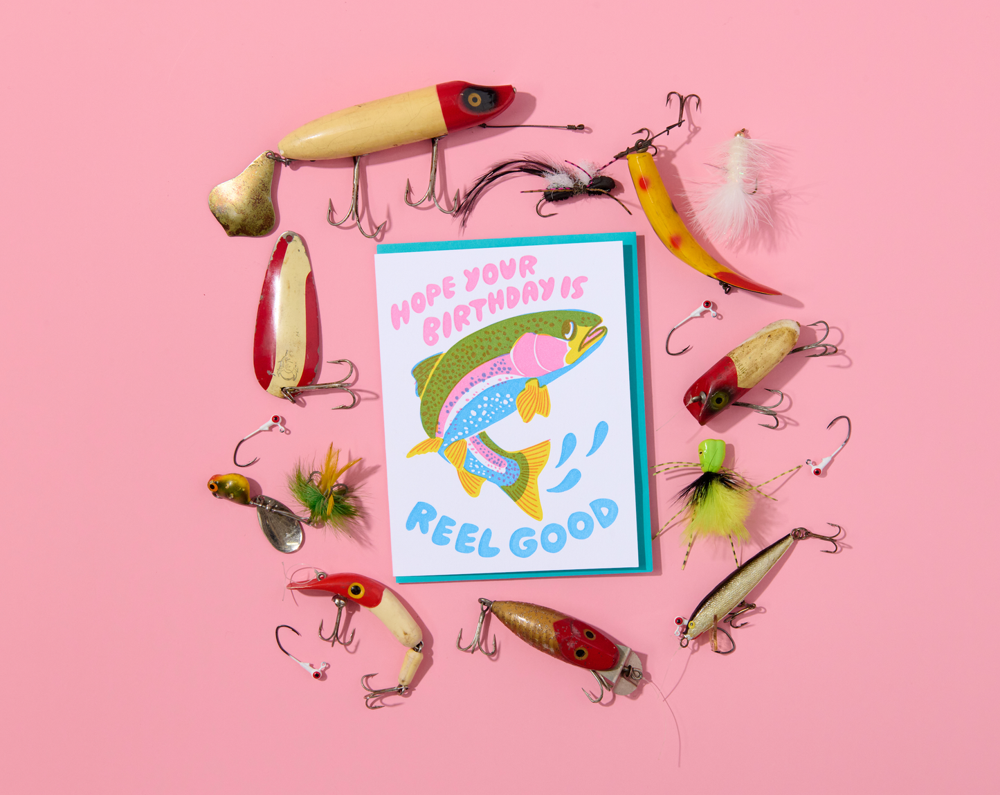 Reel Good Trout Birthday Card