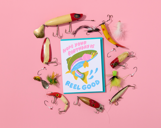 Reel Good Trout Birthday Card