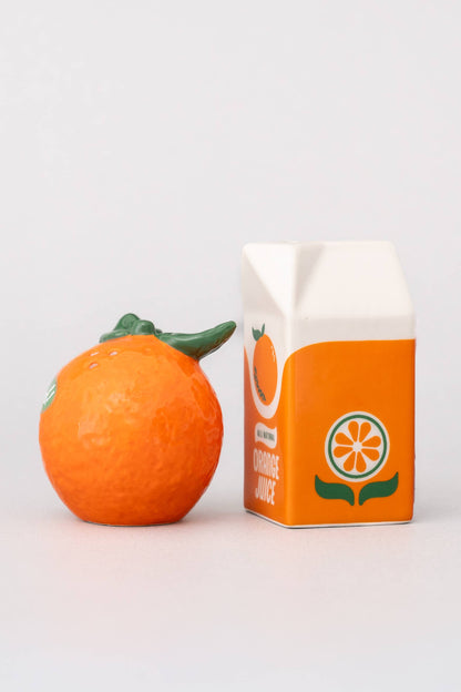 Orange Juice Salt and Pepper Shakers