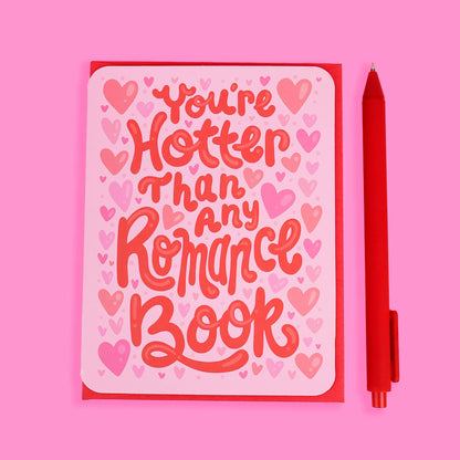 Hotter Than Romance Books Card