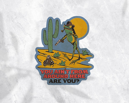 Toad Cowboy Sticker