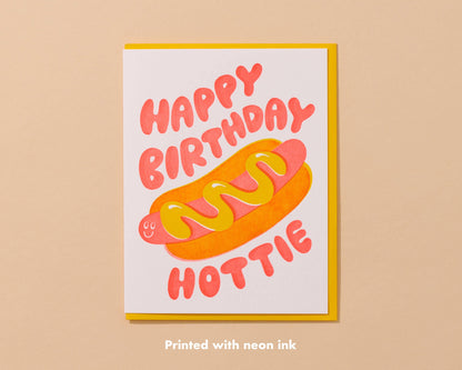 Hottie Hot Dog Birthday Card