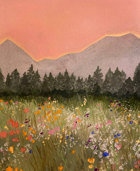 Flower Field 5x7 Art Print