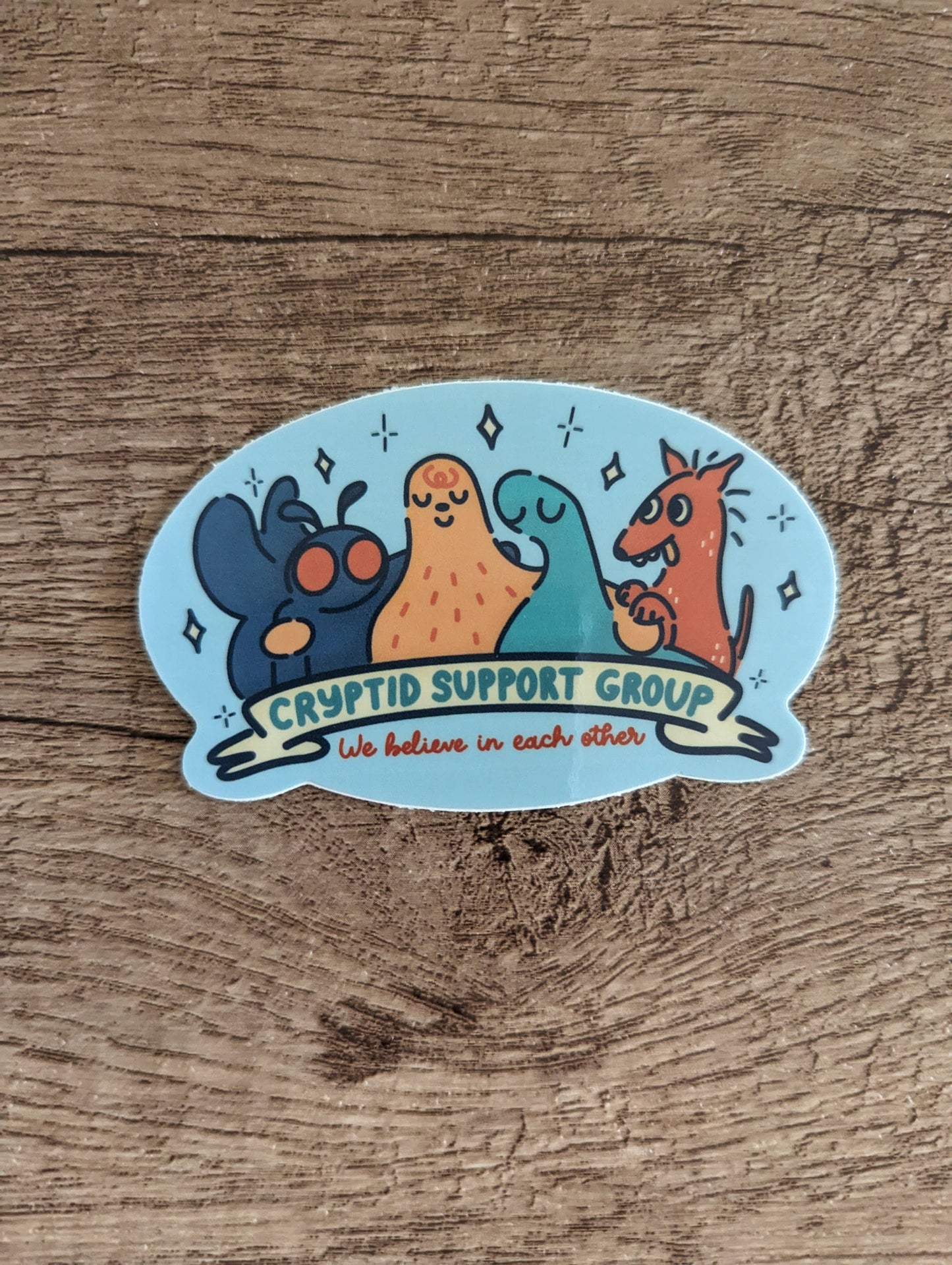 Cryptid Support Group Sticker