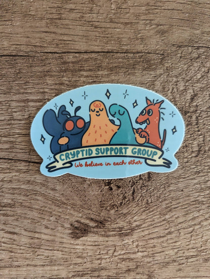 Cryptid Support Group Sticker