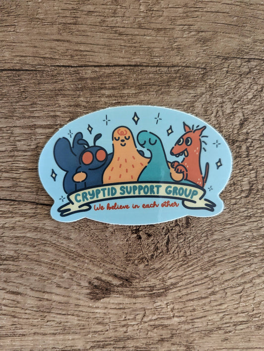 Cryptid Support Group Sticker