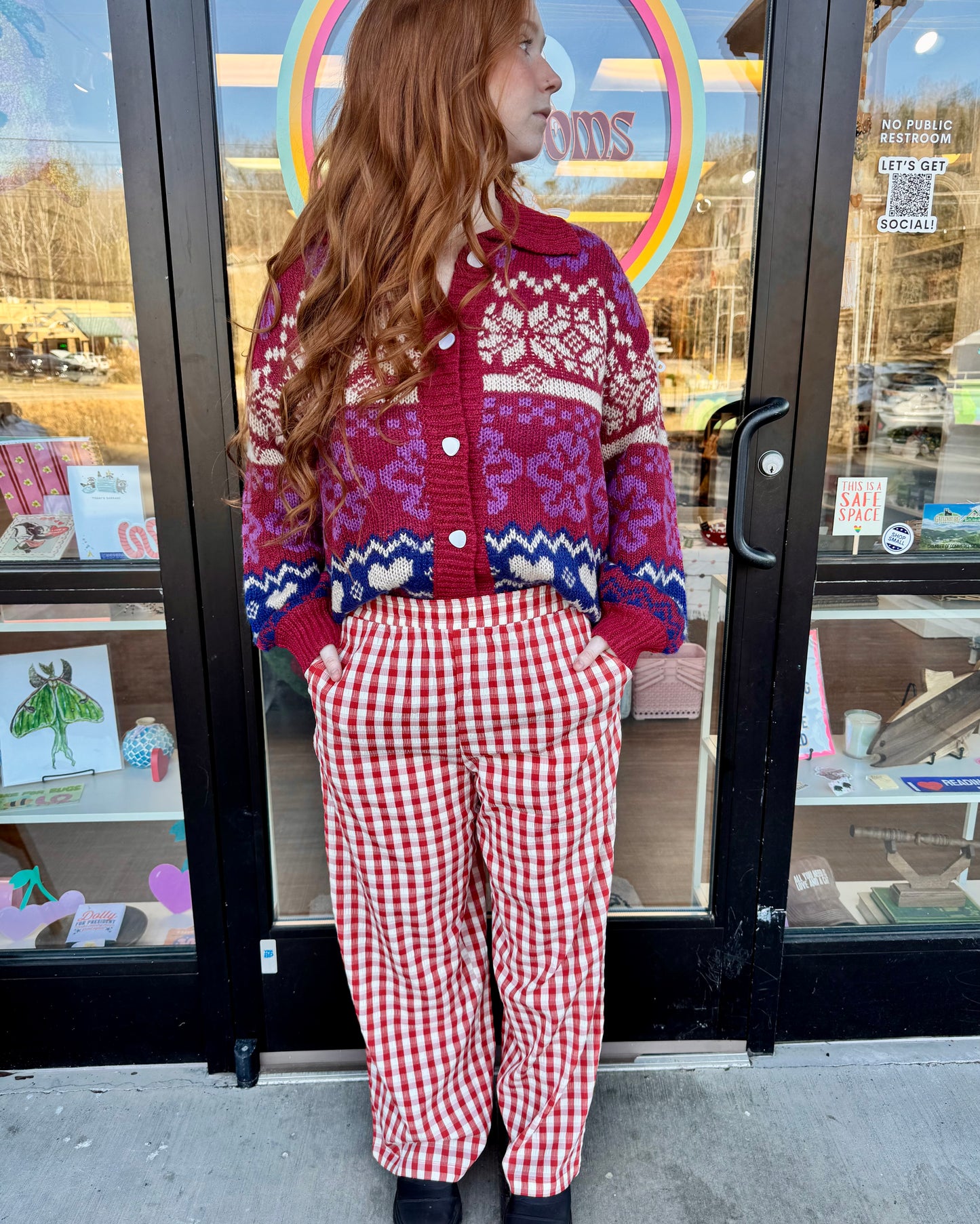 Cherry Hearthside Pants