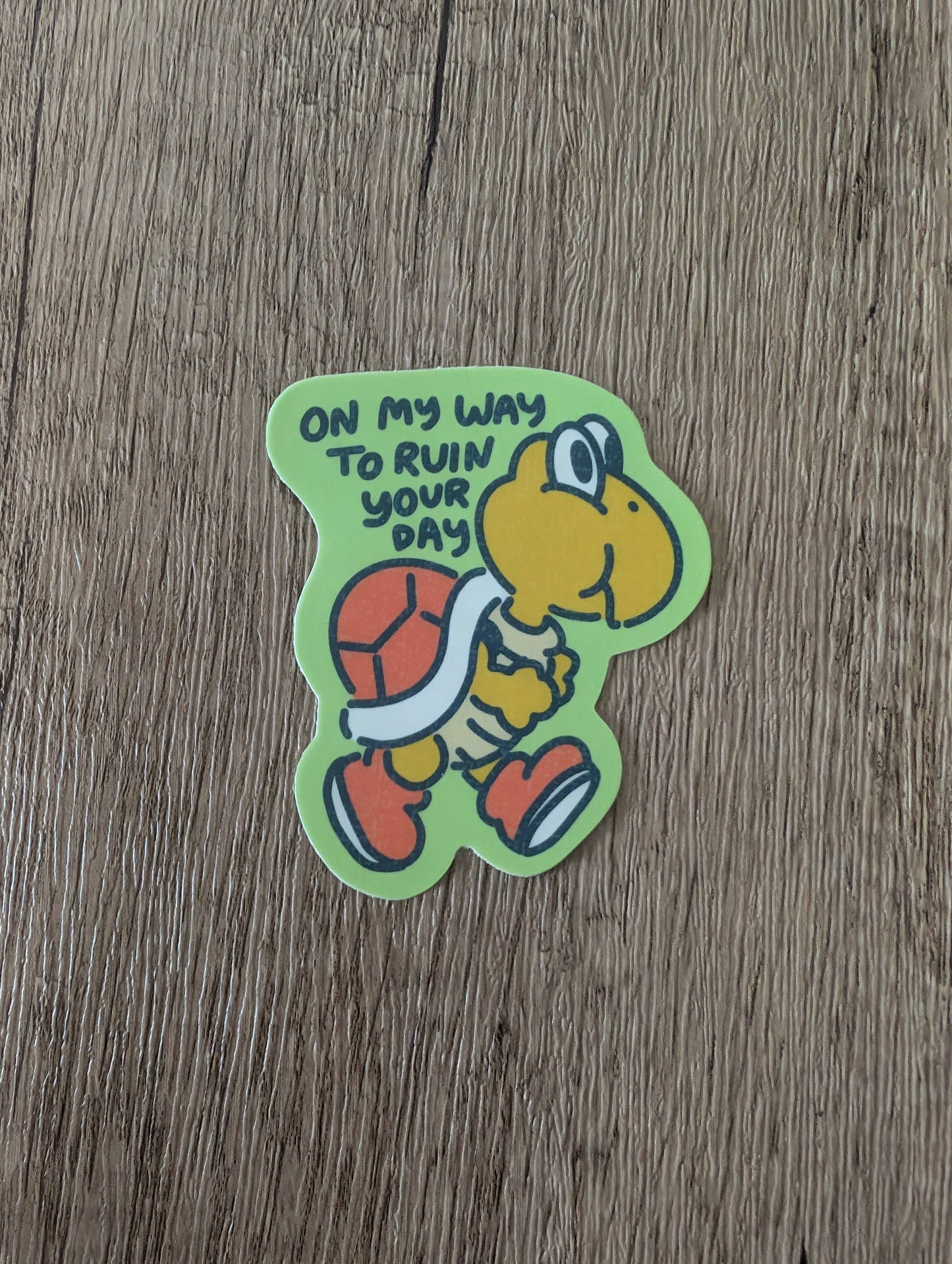 On My Way Sticker