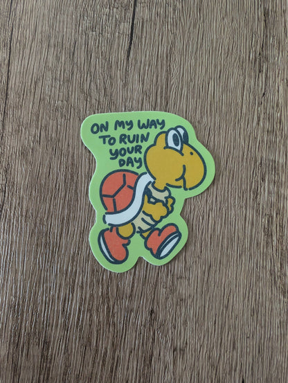 On My Way Sticker
