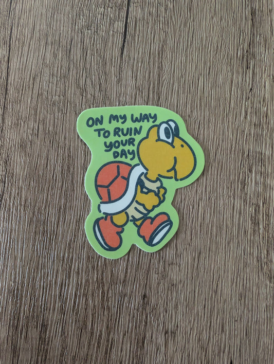 On My Way Sticker