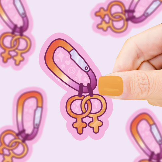 Lesbian Carabiner Sticker