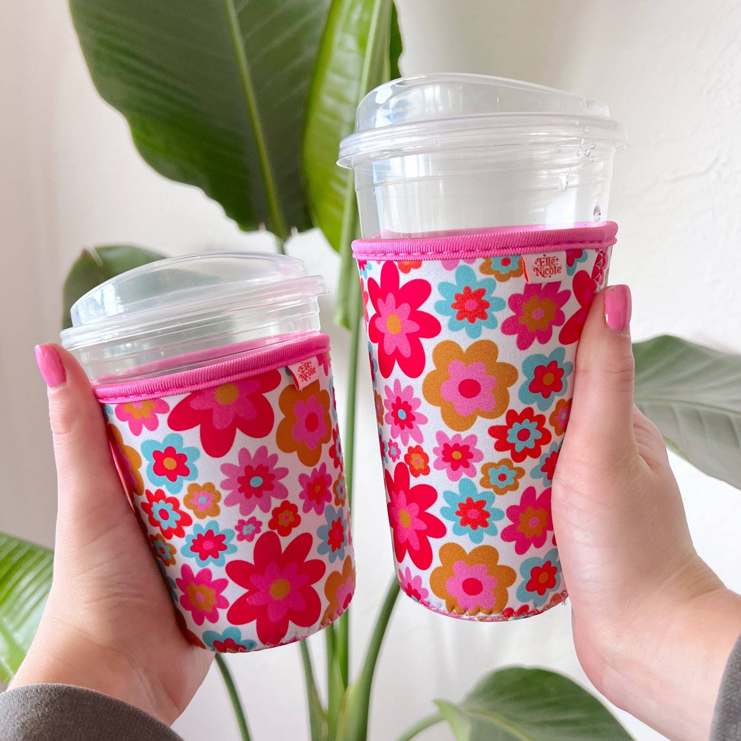 Groovy Florals Iced Coffee Cup Cover