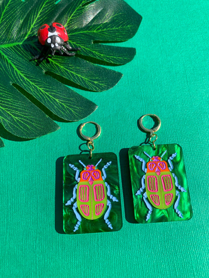 Big Beetle Earrings