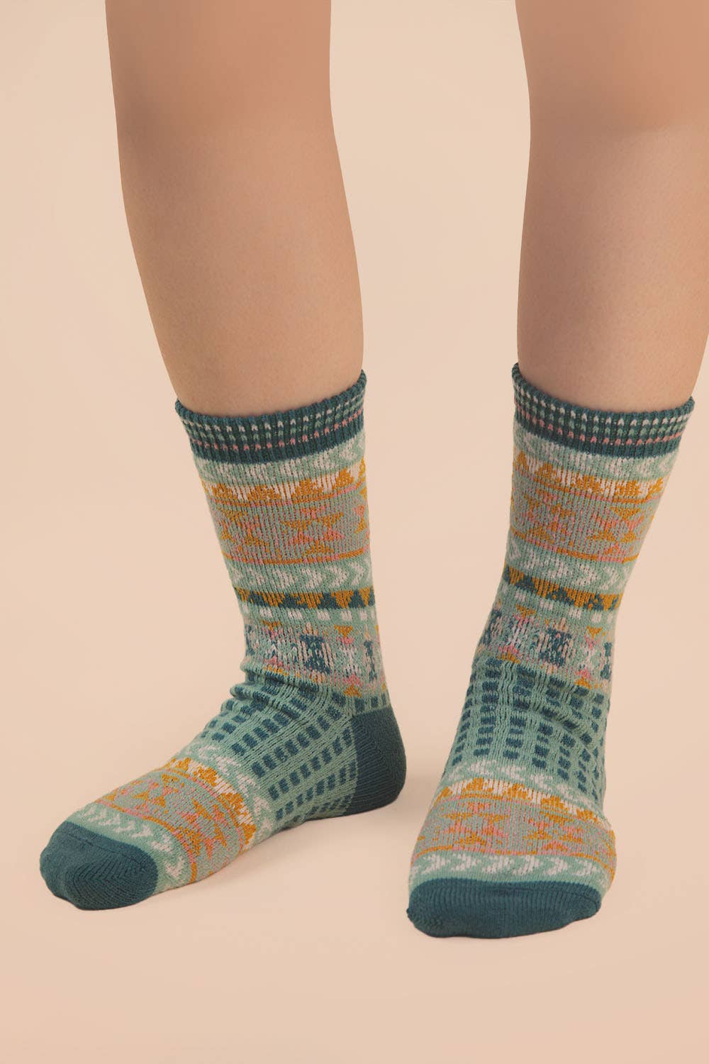Sage Cottage Crew Socks
