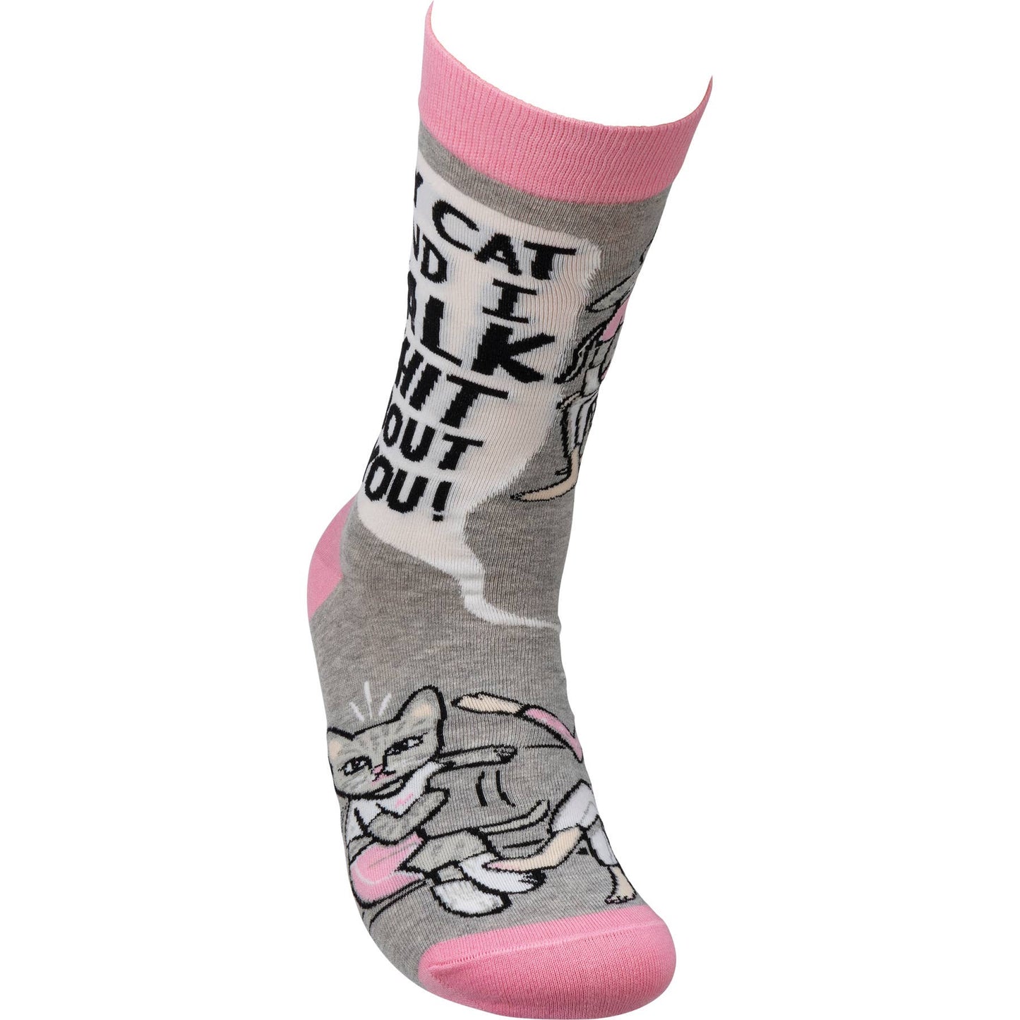 My Cat And I Talk About You Socks