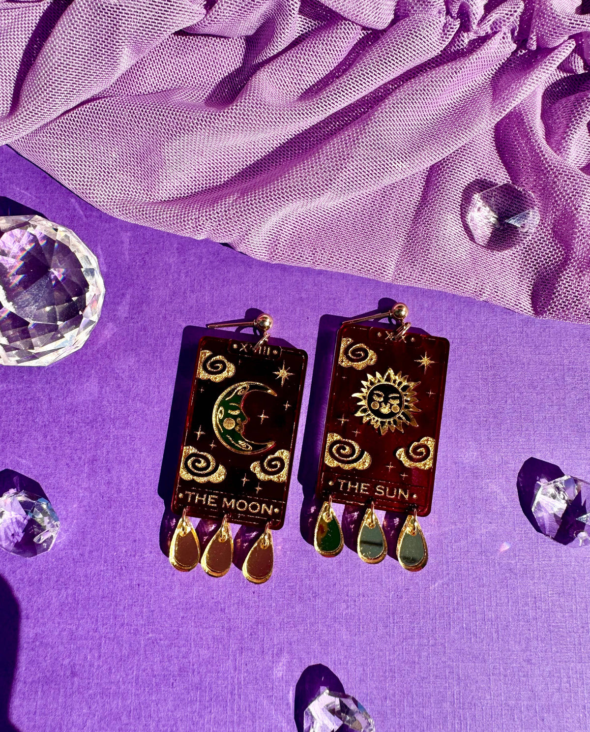 Tarot Card Earrings