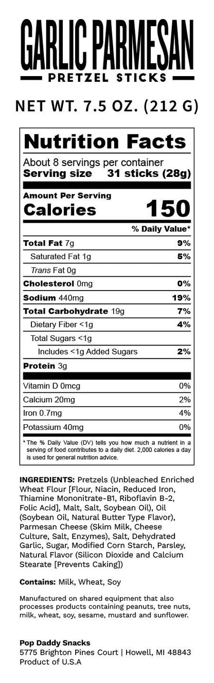 Garlic Parmesan Pretzels 7.5oz