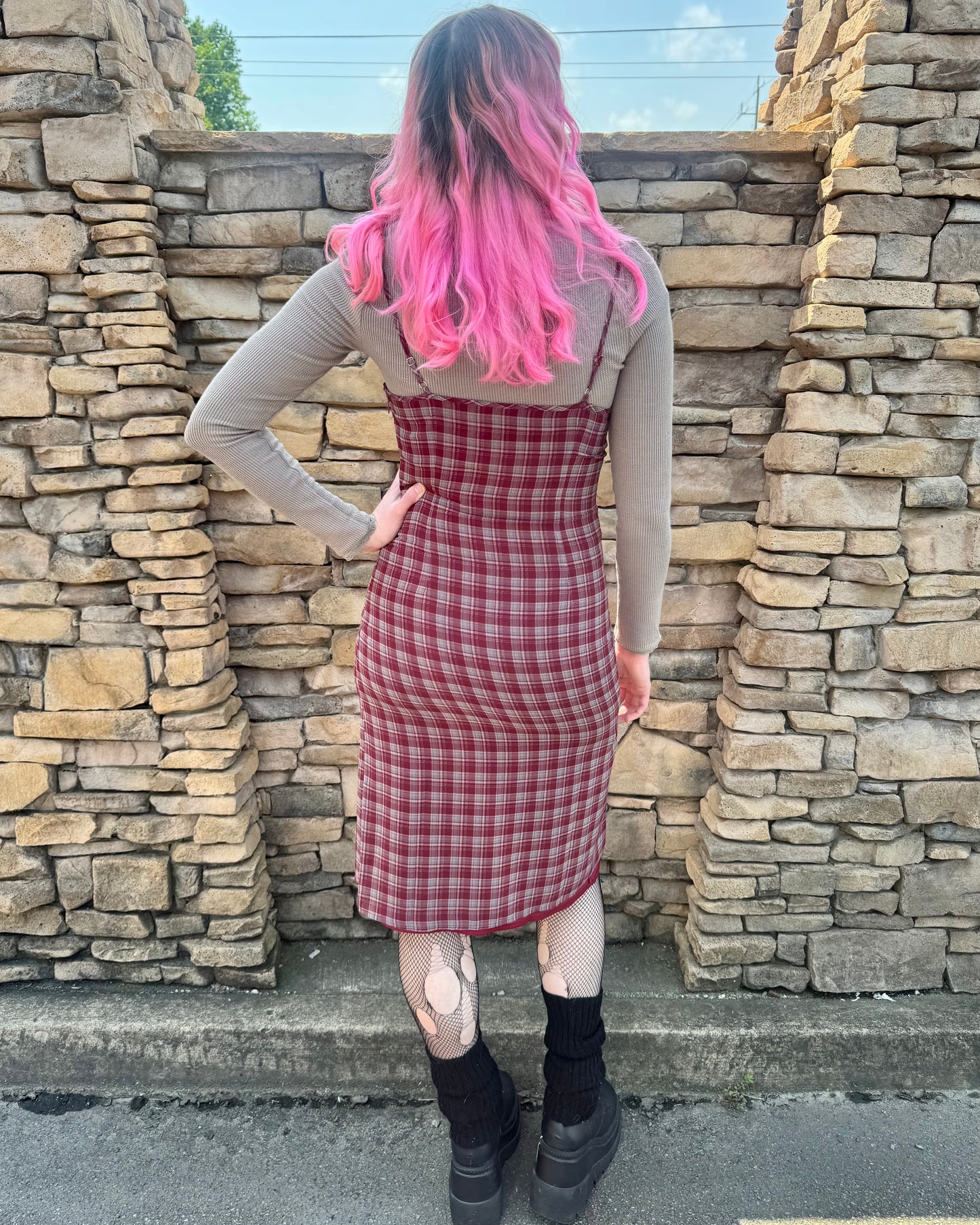 Mulberry Plaid Delilah Dress