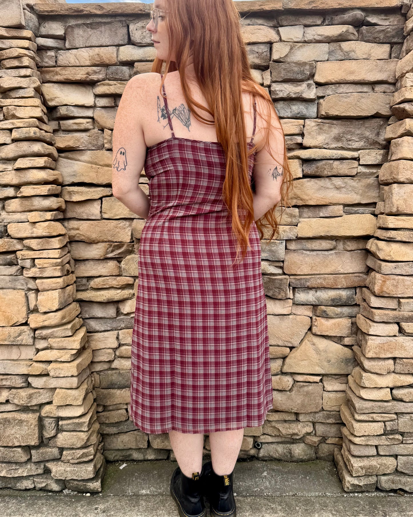 Mulberry Plaid Delilah Dress