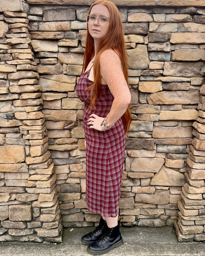 Mulberry Plaid Delilah Dress
