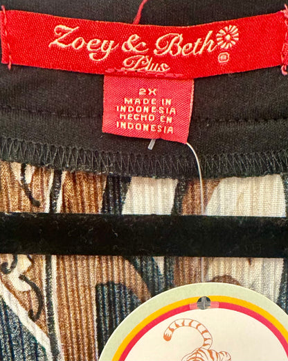 Y2K Flare Top 2X Vintage