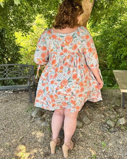 Plus Floral Mini Dress