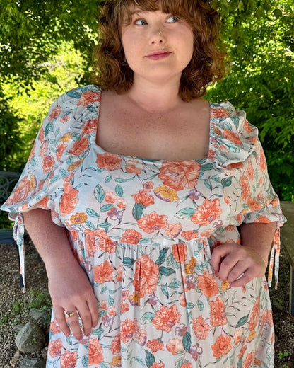 Plus Floral Mini Dress