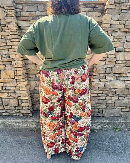 Plus Flower Cargo Joggers
