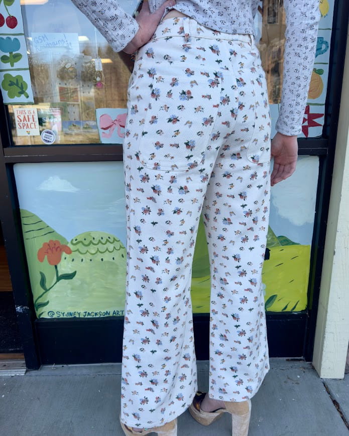 Grandma’s Floral Carpenter Pants