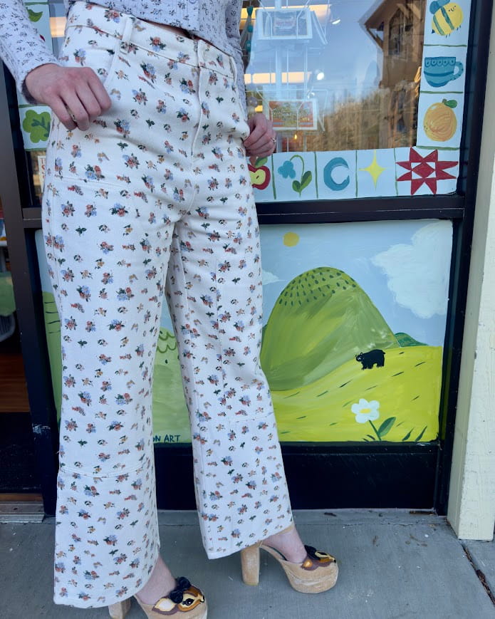 Grandma’s Floral Carpenter Pants