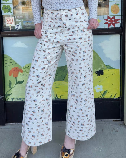 Grandma’s Floral Carpenter Pants